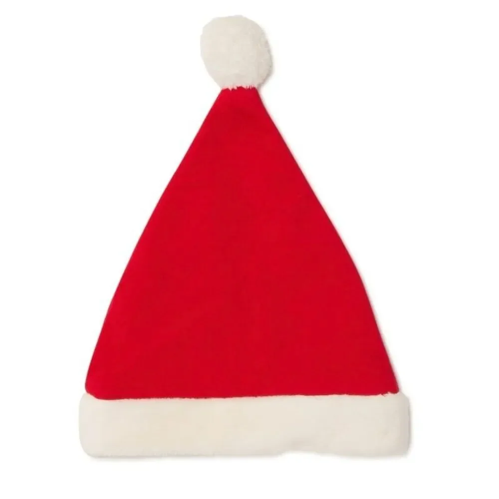 Holiday Santa Baby Romper Onesie with Matching Hat 0-3 Months